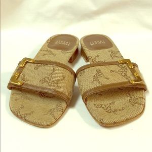 Stewart Weitzman low heeled sandals